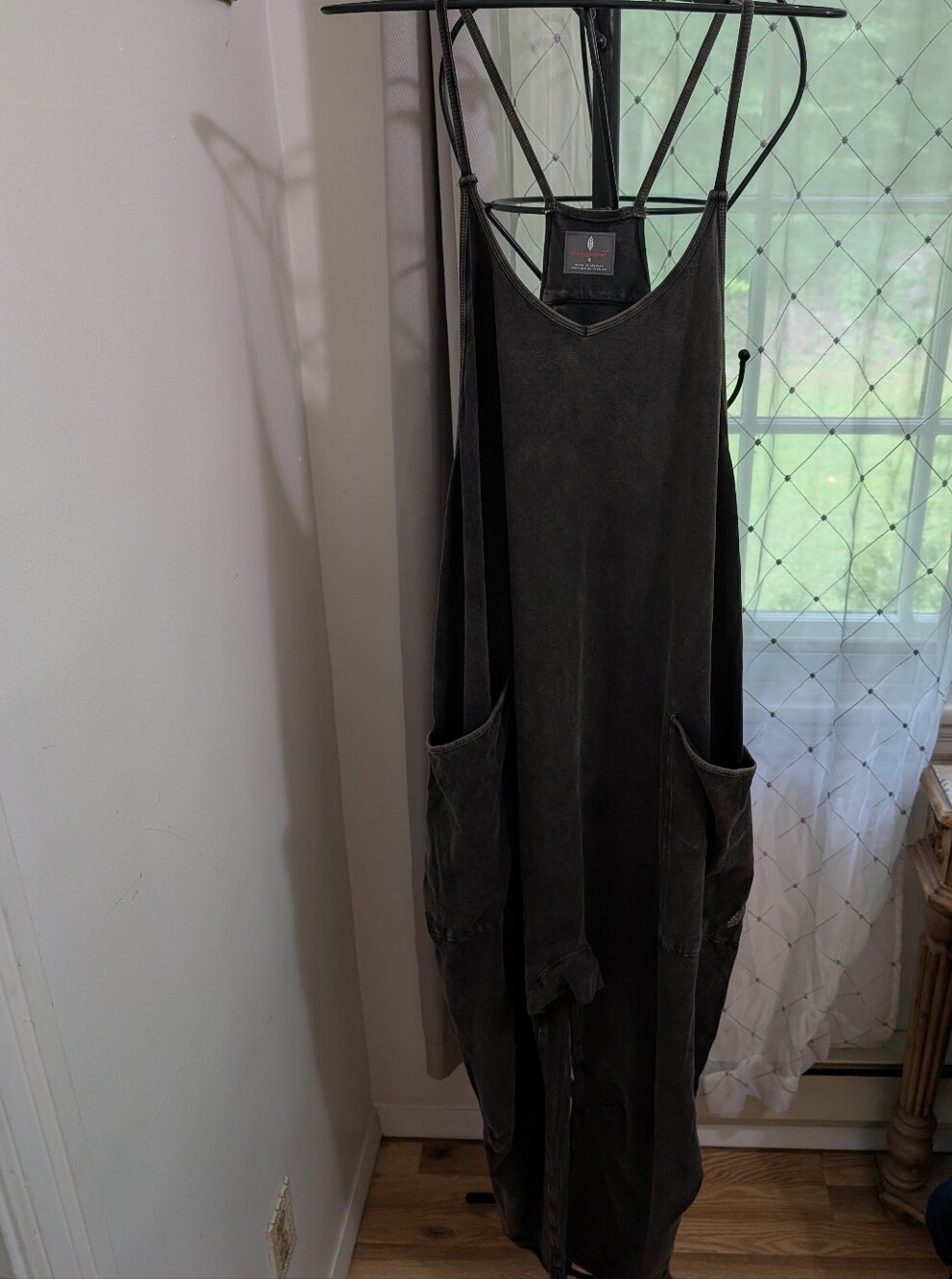 Free People Charcoal Jumpsuit Size Small - Picture 1 of 3